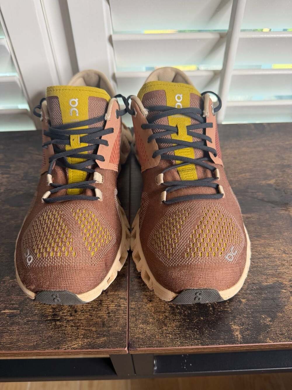 On Cloud X Mocha Sand Running Shoes - Picture 3 of 5